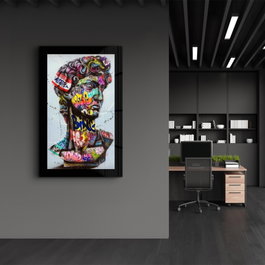 Wallity Pintura Decorativa de Vidrio Templado Multicolor 46 x 72 cm